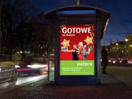 Citylight on a bus stop - Drogerie Natura
